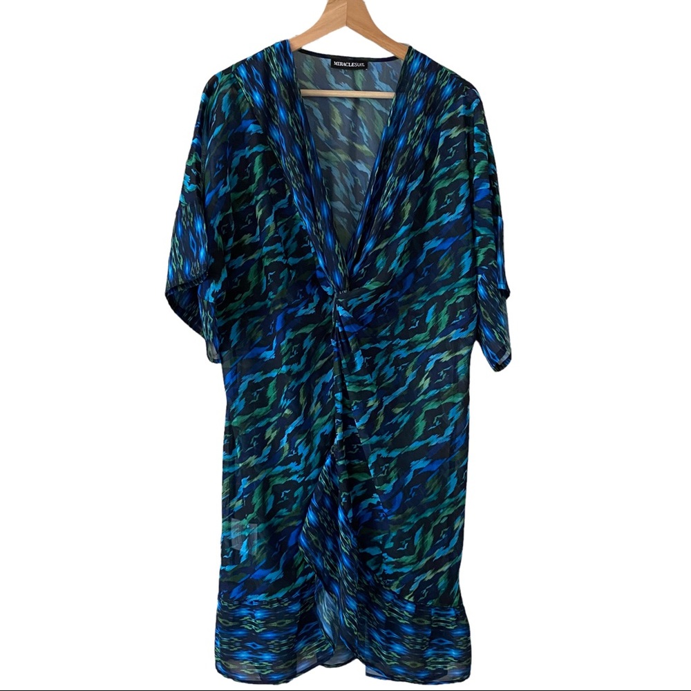 Miraclesuit Cover Up Jewels of the Nile Cover-Up Blue Green Medium